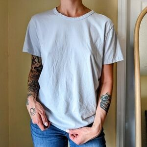 For Days Organic Cotton Blue Light Crewneck T-shirt Medium